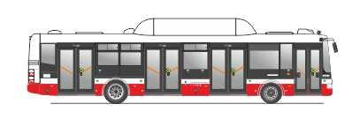 autobus SOR NBG 12 Od roku 2014 dopravní podnik obdržel už 38 těchto nízkopodlažních vozů.