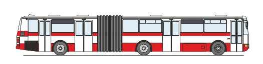 2.3.2. Kloubové autobusy autobus B941 Autobusy byly dodány v letech 1999-2001, přesněji jejich modernizované verze B941E. V současné době je v provozu 12 vozů z celkových 33.