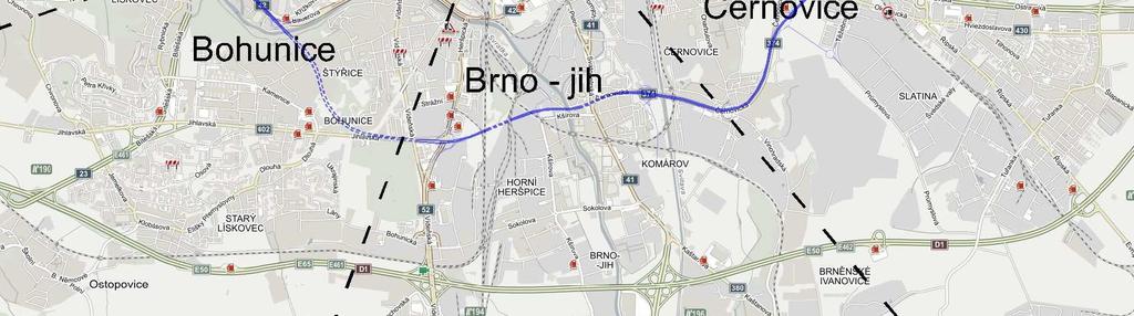 Bohunice Brno jih Černovice Líšeň Brno sever
