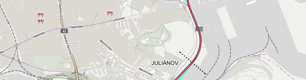 Vinohrady přímý přístup k tramvajové lince nemají, za to mají spojení s centrem zprostředkováno díky nejvytíženějším trolejbusovým linkám 25 a 26.