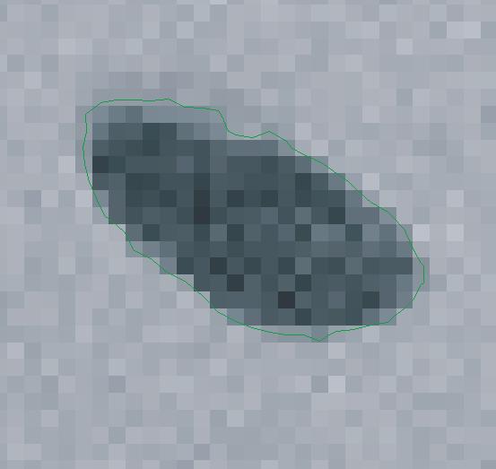 1: Výstupní matice funkce contour Do snímaných scén se přidávají kalibrační objekty o známých rozměrů.