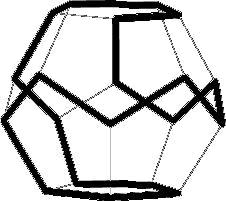 W. R. Hamilton splou s britským matematikem Thomasem Penyngton Kirkmanem položili základ oboru matematiky, který se nazývá teorie grafů. obrázek 4-2: Jedno z možných řešení The Icosian Game.