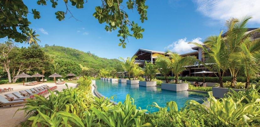 Seychely Kempinski Seychelles Resort Baie Lazare ***** Velmi příjemný resort Kempinski je situován v exkluzivní jižní části Mahé přímo na známé pláži v zátoce Baie