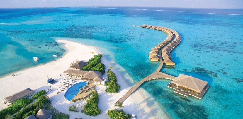 Maledivy Cocoon Maldives ***** Cocoon resort se nachází na kouzelném ostrůvku Ookolhufinolhu o rozměrech 600 x 100 metrů v atolu Lhaviyani.