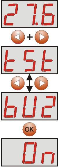 - použijte tlačítka < nebo > pro nastavení doby zpoždění 0.10-10s (tovární nastavení) 1.0-1min 10.0-10min 30.