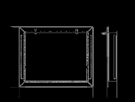 Vestavný systém VSP 8111 určený pro vlastní stavbu sporáku nebo kamen na pevná paliva Topeniště Dno topeniště je vyrobeno ze svařeného plechu, do kterého je uložen litinový rošt.