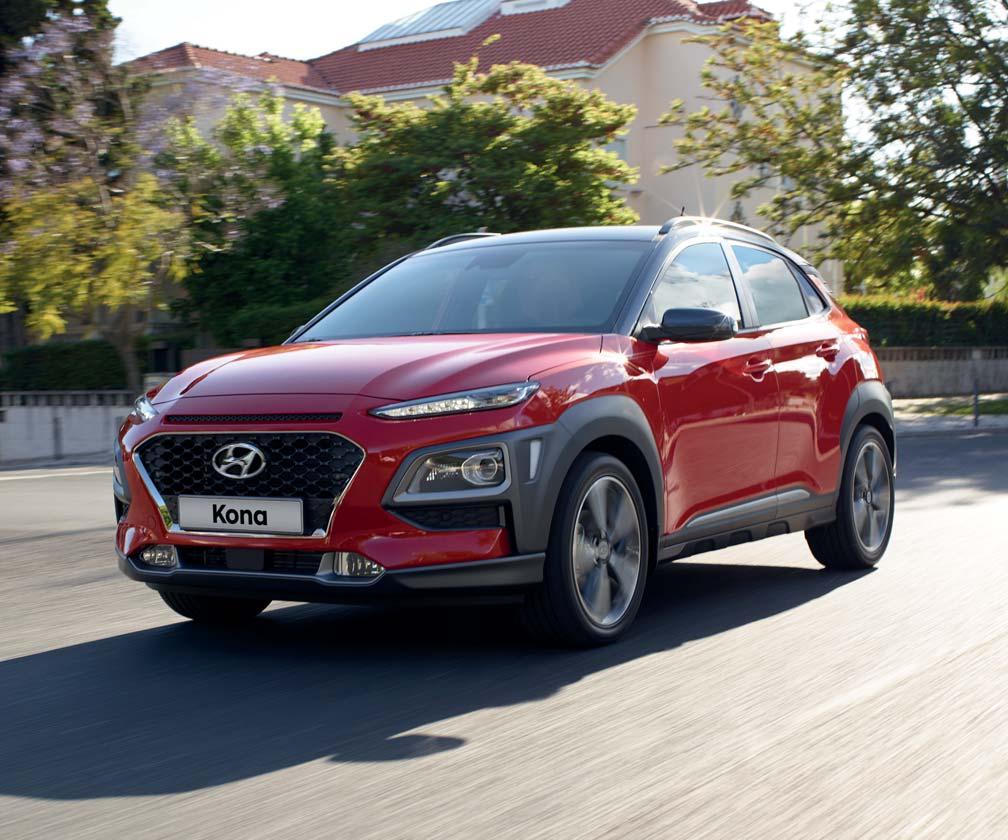 Automobily Hyundai Hyundai Kona Určuje pravidla Nepřehlédnutelný design Široké možnosti individualizace Vlastnosti vozu SUV s pohonem všech kol V daném segmentu velmi bohatá a moderní výbava Třída