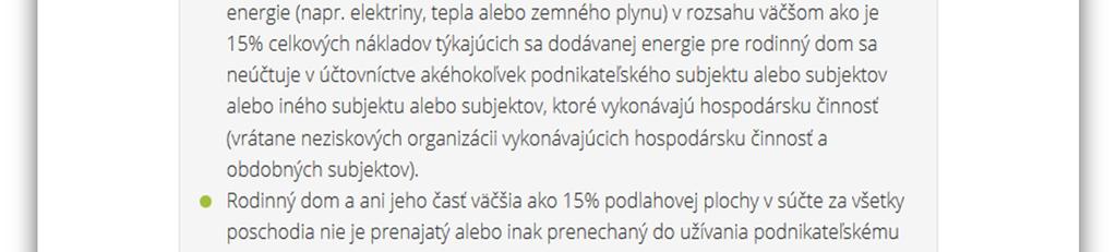 kolo. Aktuálne podmienky podpory sú zverejnené na stránke zelenadomacnostiam.sk v časti Domácnosti Podmienky podpory.