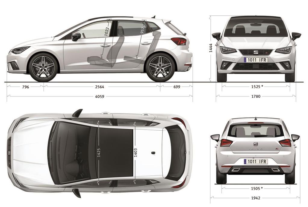 Výbava na želanie SEAT Ibiza Meniteľné čalúnenie sedadiel (PQ1) Odzipsovateľná stredná časť