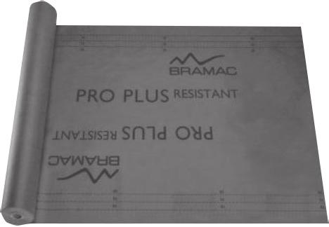 Bramac Pro Plus Resistant difúzna fólia Difúzna fólia Bramac Pro Plus Resistant je vhodná pre použitie u dvojplášťových aj trojplášťových striech.