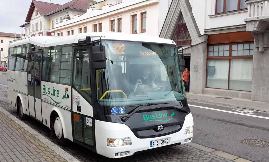 BUSLINE V REGIONECH MHD turnov Dopravní obslužnost města Turnov zajišťuje BusLine prostřednictvím dvou městských linek. Celkový dopravní výkon MHD za rok 2016 činil 77 tis.