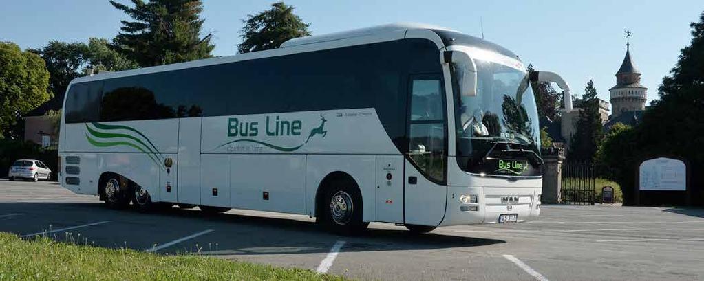 BUSLINE V REGIONECH Zájezdová doprava Zájezdová doprava patří mezi významnou součást portfolia služeb společnosti BusLine. Flotilu zájezdových autobusů tvoří v základu tradiční značky MAN či IVECO.