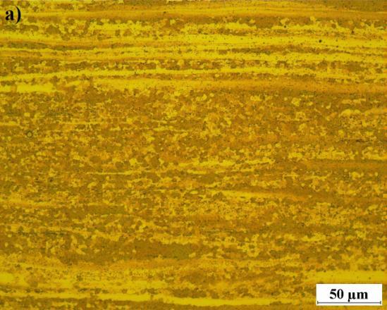 Mikrostruktura slitiny ZEK100, extruzní rychlost a) 0,5 mm/s, b)11 mm/s Slitina ZE10 má homogenní polyedrickou strukturu bez výskytu