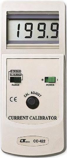 KALIBRÁTORY CC 421 / CC 422 LUTRON CC 422 proudový kalibrátor Přenosný přístroj pro kalibraci přesných zařízení Super velký LCD displej 13 mm max.