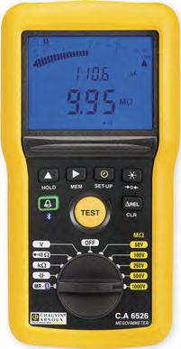 kategorie CAT III / 300V nebo CAT II / 600V; krytí IP 43 Rozměry a hmotnost 260 x 70 x 40 mm; 0,36 kg včetně baterií a pohyblivého měřicího hrotu ±(3 % + 3) GIGATESTpro Měření izolačních odporů