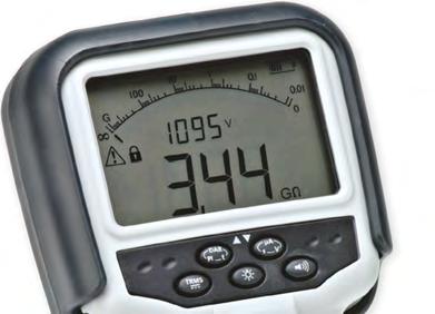 MĚŘIČE IZOLACE A SPOJITOSTI MEGGER Digitální/analogové měřiče izolačního odporu a spojitosti Měření izolačního odporu až do 200 GΩ (dle typu) Test spojitosti proudem 200 ma, s rozlišením 0,01 Ω