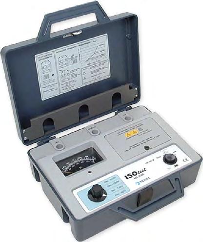MĚŘIČ IZOLAČNÍHO ODPORU ISOtest HT MA 2060 METREL 500 5000 V / až 500 GΩ Analogový měřič izolačního odporu do 500 G Měření AC/DC napětí do 600 V Měřicí napětí 500 až 5000 V Součástí dodávky je i