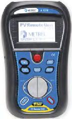 TESTER FOTOVOLTAICKÝCH INSTALACÍ METREL MI 3109 EurotestPV Lite Umožňuje provádět všechny testy požadované pro fotovoltaické (FV) instalace.