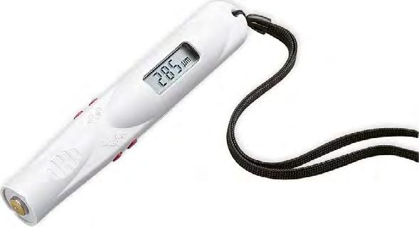 dvoubodová kalibrace Provozní teplota přístroj: 0 +60 C, sonda: -10 +70 C TLOUŠŤKOMĚRY POVRCHOVÝCH ÚPRAV ELEKTROPHYSIK MiniTest 70FN, MiniTest 70F Tužkové měřiče tlouštky nátěrů s interním senzorem 2