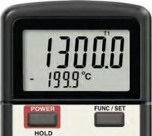 ; velikost čísel 13 mm Pracovní teplota: -30 +45 C; skladovací teplota: -30 +70 C Napájení: 9 V baterie; životnost baterie cca 200 h měření; kontrola