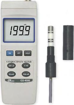 Přístroj je možné také použít pro kontrolu stavu vodního filtru. Sonda je zabudovaná v přístroji. Měřicí rozsah 0 až 1999 μs; rozlišení 1 μs; přesnost ±(3% rozsahu + 1 dig.