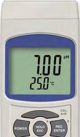 0,1 C přesnost kyslík ve vodě ± 0,4 mg/l kyslík ve vzduchu ± 0,4 mg/l teplota ± 0,7% O 2 ph sondy Lutron: Jako volitelné příslušenství (nejen pro