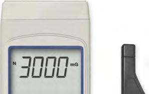 DC/AC MILIGAUSS MAGNETOMETR LUTRON GU-3001 Měřič DC/AC magnetického pole ± 3 000 mg / ± 300 μt Frekvenční rozsah: DC, AC 40 Hz 10 KHz Detekce magnetického pole od 0,1 mg Indikace severního a jižního