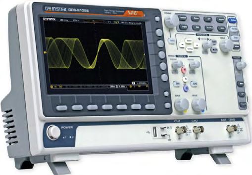 DIGITÁLNÍ OSCILOSKOP GOODWILL řada GDS-2000E 70/100/200 MHz Řada dvou/čtyř kanálových osciloskopů s šířkou pásma až 200MHz Vzorkování až 1GSa/s v reálném čase Hloubka paměti (délka záznamu) 10M bodů