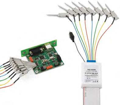 MHz verze na 500 MHz 2 x USB, Ethernet/USB, na objednávku GPIB a USB/RS-232 28 automatických měření, kurzorová měření Trigger sériové sběrnice + hardwarově akcelerované dekódo