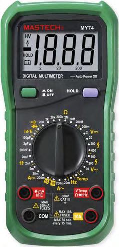 DIGITÁLNÍ MULTIMETR MASTECH Ruční digitální multimetr s max.