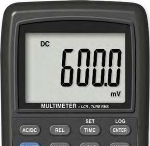 DIGITÁLNÍ TRMS MULTIMETR + LCR LUTRON DM-9962SD V, A, Hz, F, Ω, H, C, diody, RS-232 True-RMS ruční multimetr s měřením RLC a možností záznammu na micro SD kartu (až 32 GB) Automatická volba rozsahů s