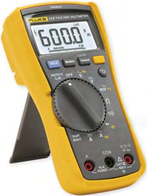 DIGITÁLNÍ MULTIMETRY FLUKE 113, 114, 115, 116, 117 FLUKE 6000 čítání True RMS multimetry pro různá odvětví Měření napětí, proudu, odporu, spojitosti, teploty, frekvence (podle typu) Ergonomický