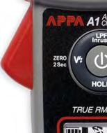 proudu Průměr kleštin 24 mm Data Hold; VoltSense TM (bezdotyk. detekce napětí) Nízkofrekvenční filtr CAT.