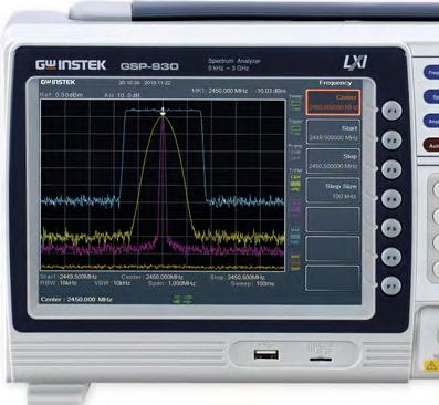 SPEKTRÁLNÍ ANALYZÁTOR GOOD WILL (INSTEK) GSP-930 3G H z Šířka pásma 9kHz až 3GHz RBW: