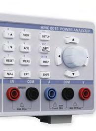 35 W Rozměry 222 88 280 mm; hmotnost 3,25 kg Analyzátor výkonu HMC 8015 nabízí 26 různých typů měření a matematických funkcí; displej s rozlišením 320 x 240 px; současné měření až 10 numerických