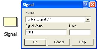 2.3.8 Signal Jednoduchý modul, který při průchodu entity vyšle zadaný signál, se kterým je možné pracovat v jiných modulech (např. v modulu Hold). Obr.