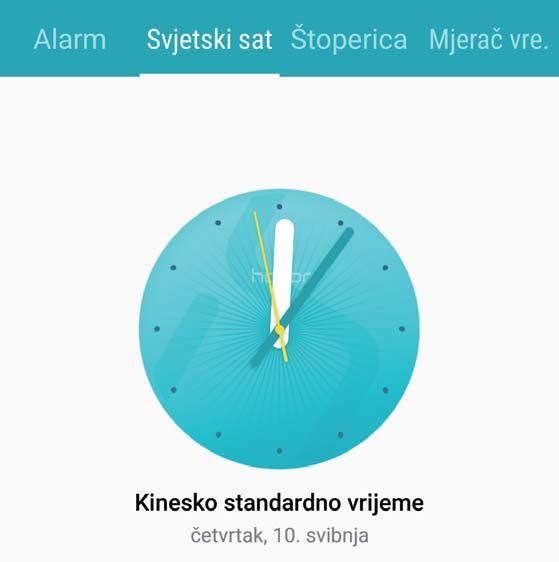 Hodiny Používejte hodiny Skromné hodiny toho mohou s mnoha výkonnými funkcemi a spoustou informací hodně nabídnout. Hodiny můžete používat jako alarm, světový čas, stopky nebo časovač.