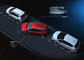 Park Assist a zadní kamera* Zadní kamera se aktivuje automaticky při zařazení zpětného chodu.
