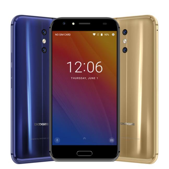 Řada BL DOOGEE BL5000 Dostupné barvy: Modrá, Černá, Zlatá OS Android 7.0 NOVINKA 5.5 FHD 1920x1280 MT6750T Octa Core 13.