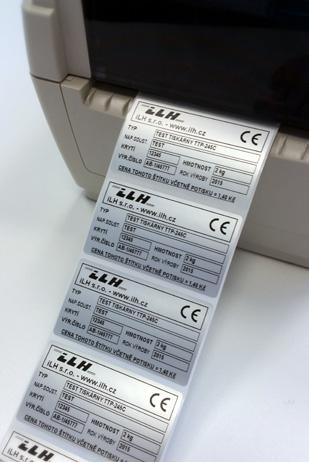 TTP 225 Základní stolní termotransferová tiskárna s tiskem štítků šířky až 54 mm.