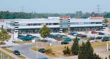 Duisburgu na ploše přes 20 000 m 2 Prodejní firemní centrum v Duisburgu, 2000 m 2 ve dvou patrech a s 800