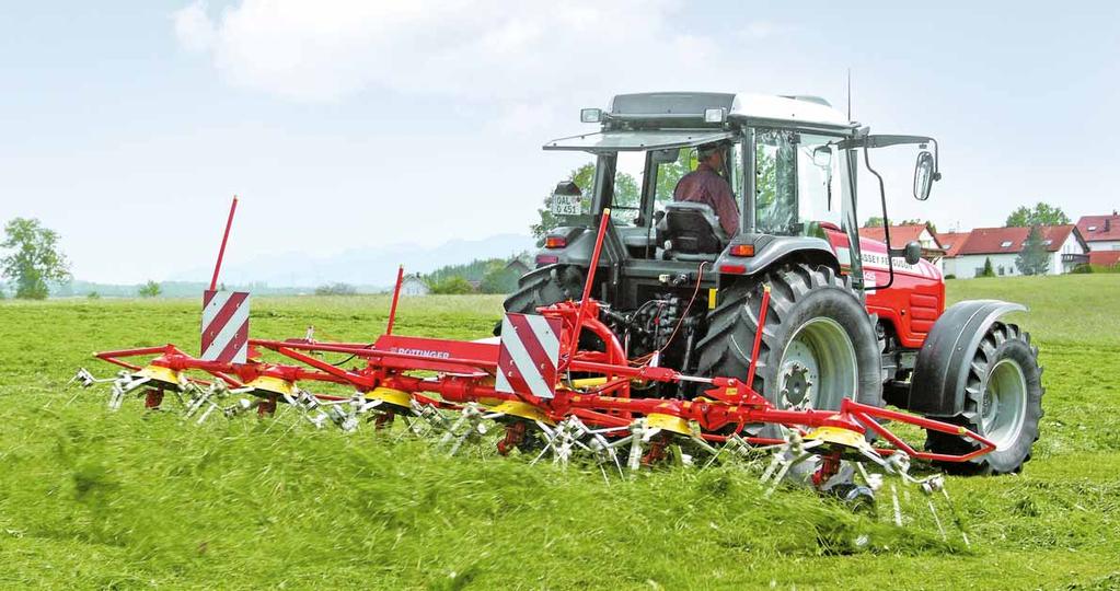 Rotorové obraceče HIT 690 N Pracovní záběr DIN Počet rotorů Počet ramen na rotoru Hmotnost N Z A Rotorové obraceče HIT 610 N / NZ 5,75 m 6 5 670 kg HIT 690 N / NZ 6,45 m 6 6 725 kg HIT 690 NZ HIT 800