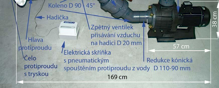 75 mm 2 ks - redukce krátká D 90 75 mm 2 ks - redukce krátká D 110 75 mm 1 ks - redukce krátká D 32-20 mm - 1 ks - koleno PVC D 75 mm 45 4 ks 31000P90 - hadice D 20 k płipojení na płisávání vzduchu