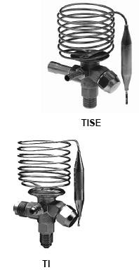 Termostatické expanzní ventily ALCO řady TI(S)(E) s vyměnitelnými tryskami jsou určeny pro řízení nástřiku chladiva v menších chladících zařízeních, jako je chlazený nábytek, malé sklady chlazené i