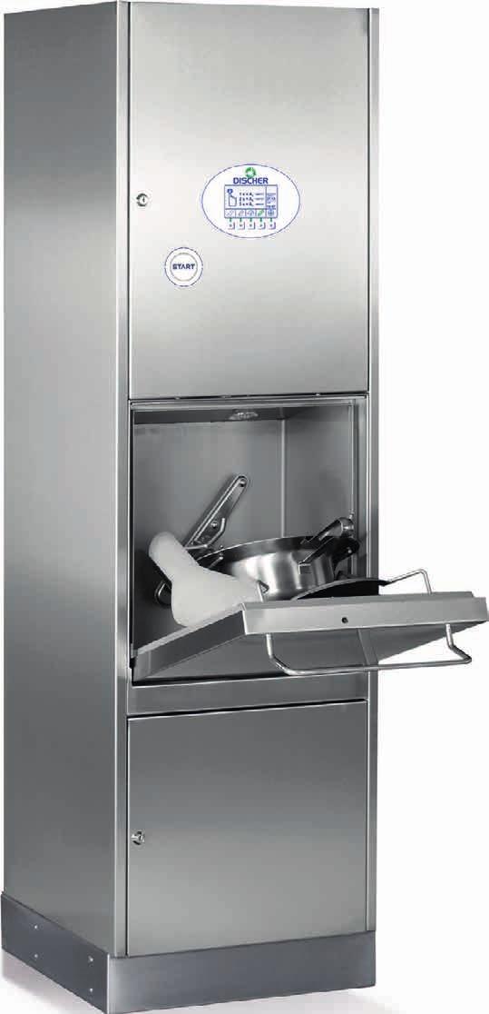 Automaty DISCHER se vyznačují energeticky úspornými mycími systémy, nízkou spotřebou pitné vody a snadnou údržbou. Modulární konstrukce a příslušenství, jako jsou např.