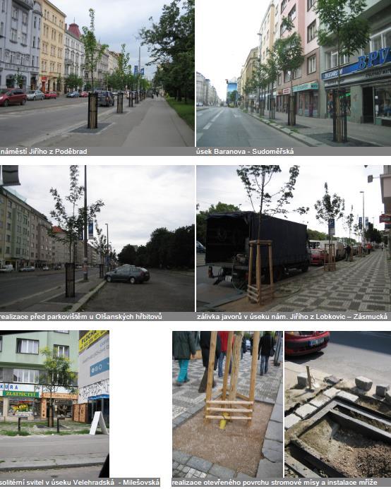 Ukázky adaptačních opatření v Praze