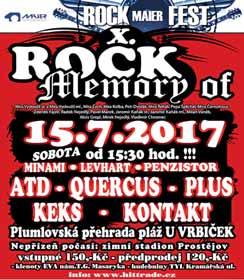 Na pláži U Vrbiček to nadcházející sobotu v podvečer pořádně rozjedou rock bandy KEKS, QUERCUS, KON- TAKT, PLUS a ATD.