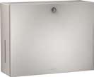 RODX618 sanitárne nerezové zásobníky a dávkovače rodan RODX618E rodx618 s pripevnením na stenu. Rozmer 116 x 321 x 143 mm. rodx618e obj.č. 7612210067310 obj.č. 7612210067327 Zápustný dávkovač mydla s inštaláciou do steny.