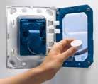 Fresh, detail otvárania tlačítka k tlačítkam GROHE, na jednoduchý prístup do