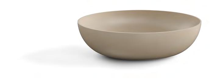 Oval ceramic countertop